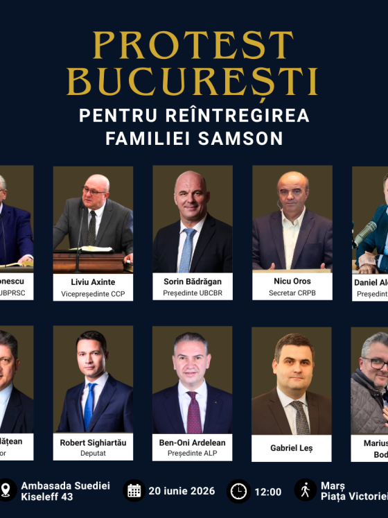 protest bucurești pentru reîntregirea familiei samson (1)